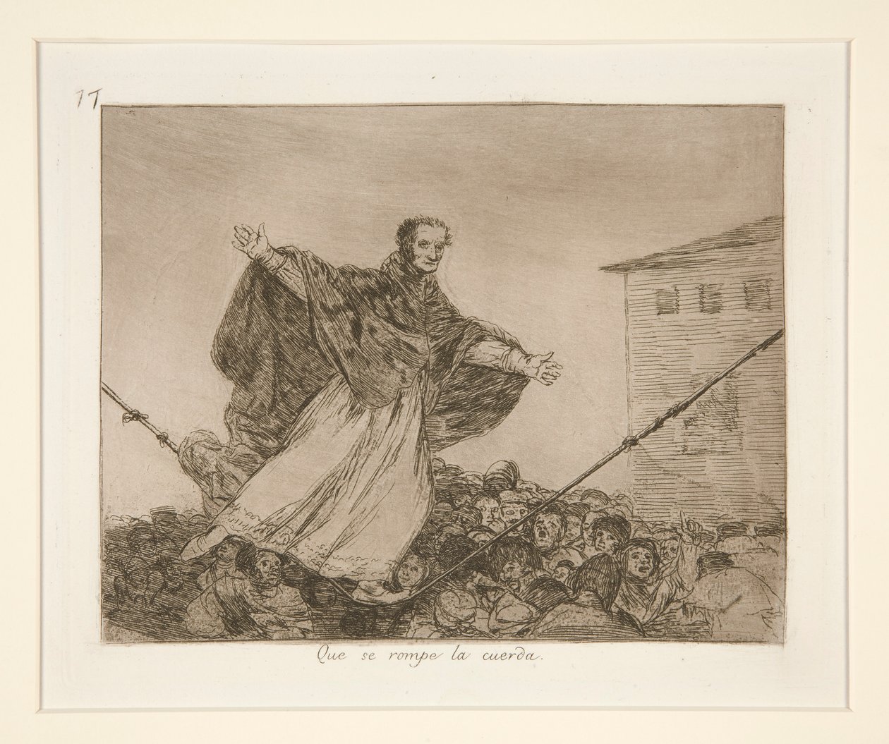 Que se rompe la cuerda, pl. 77 de Los desastres de la guerra - Francisco de Goya