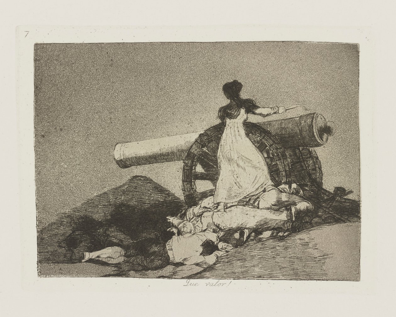 Que valor!, pl. 7 de la série Los desastres de la guerra - Francisco de Goya