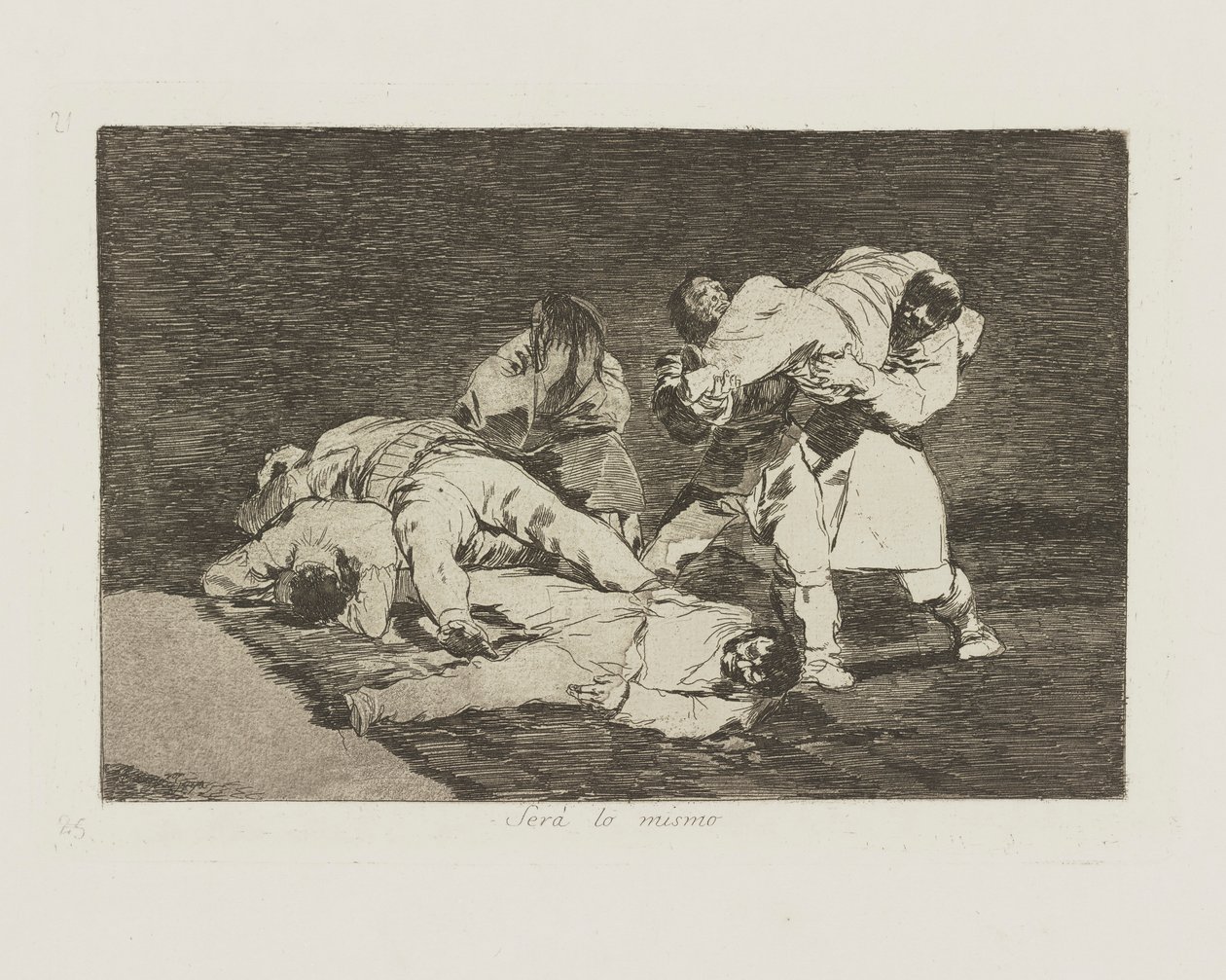 Ser? lo mismo., pl. 21 de la série Los desastres de la guerra - Francisco de Goya