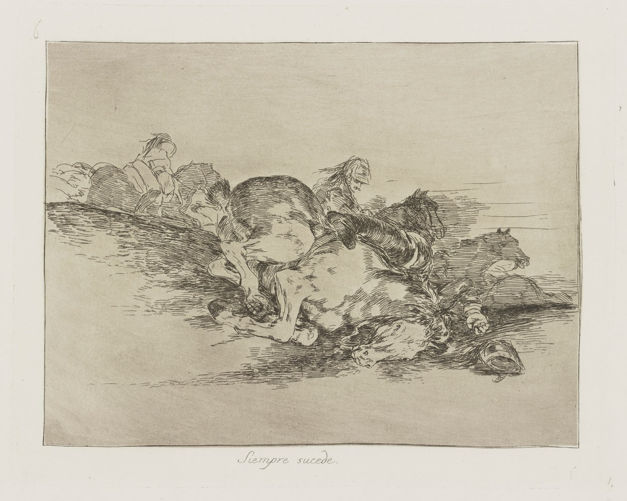 Cela arrive toujours, pl. 8 de la série Les désastres de la guerre - Francisco de Goya