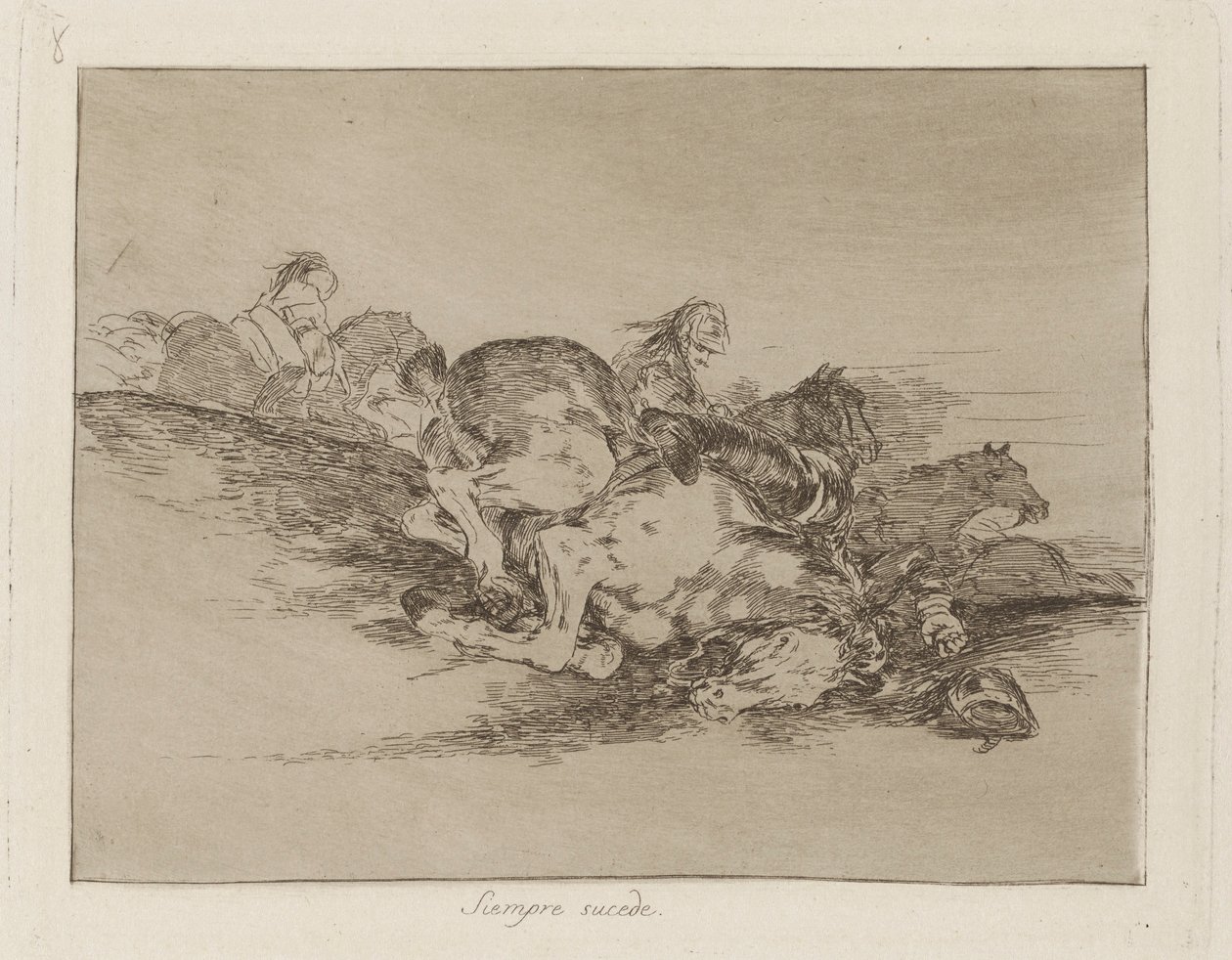 Siempre sucede (Cela arrive toujours), pl. 8 de la série Los desastres de la guerra (Les Désastres de la guerre) - Francisco de Goya