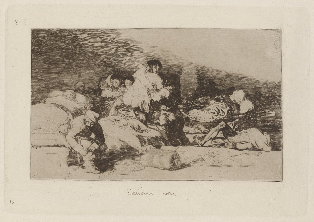 Tambien estos (Ces aussi), Planche 25 de Los desastres de la guerra (Les désastres de la guerre) - Francisco de Goya