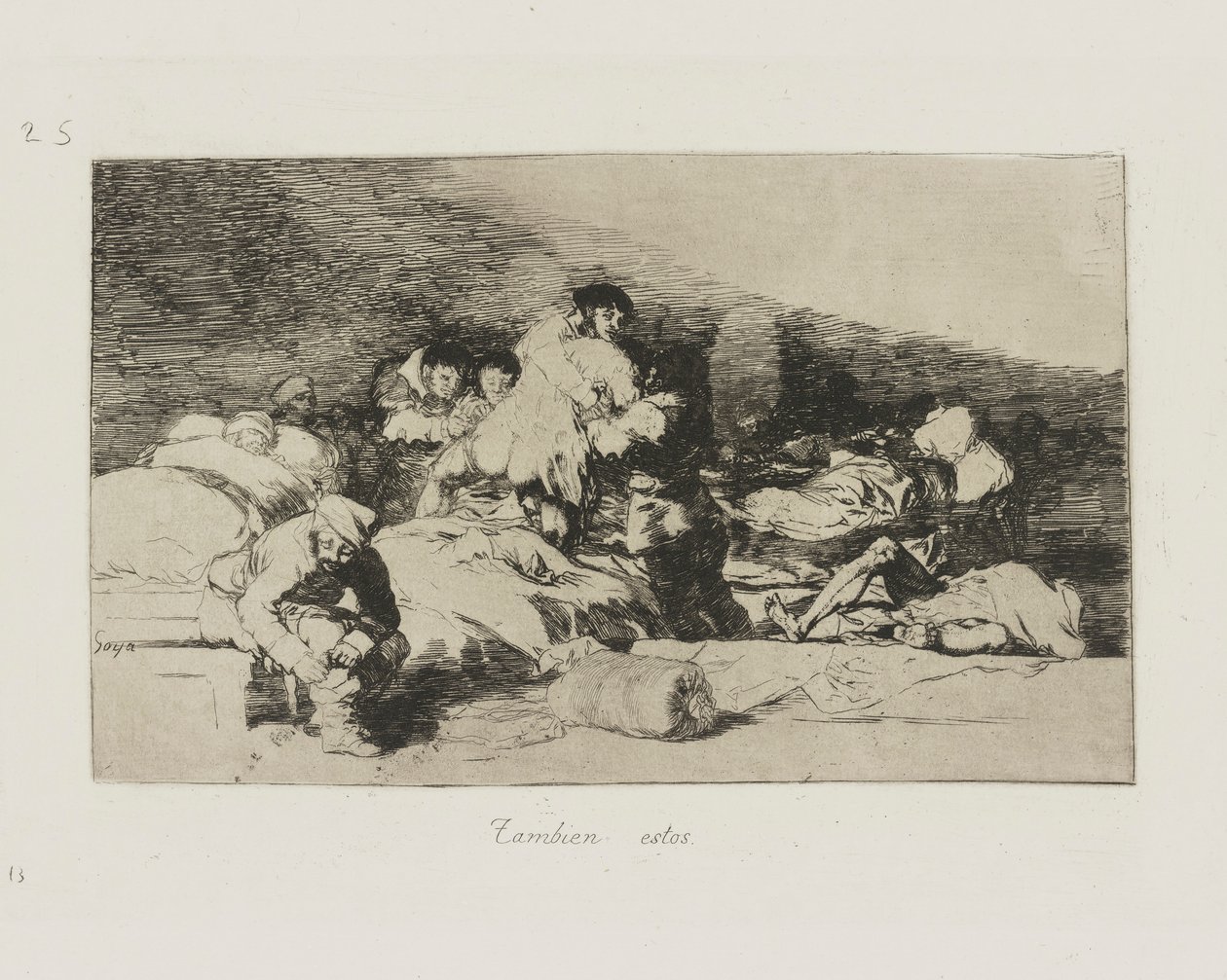 Tambien estos. (Ceux-ci aussi.), pl. 25 de la série Los desastres de la guerra (Les désastres de la guerre) - Francisco de Goya
