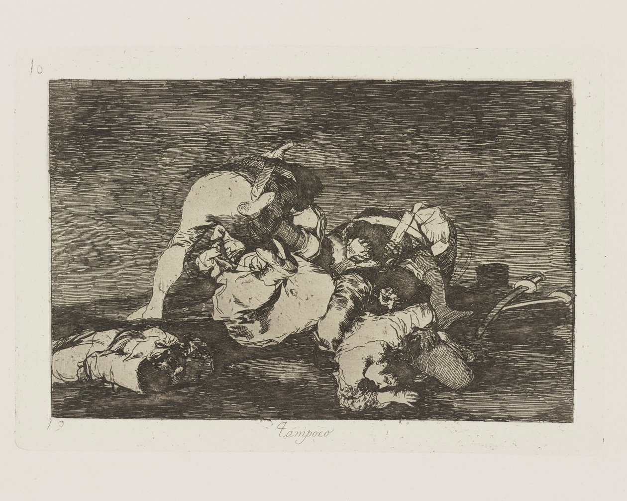 Tampoco. (Ni [ceux-ci] non plus.), pl. 10 de la série Los desastres de la guerra (Les Désastres de la guerre) - Francisco de Goya