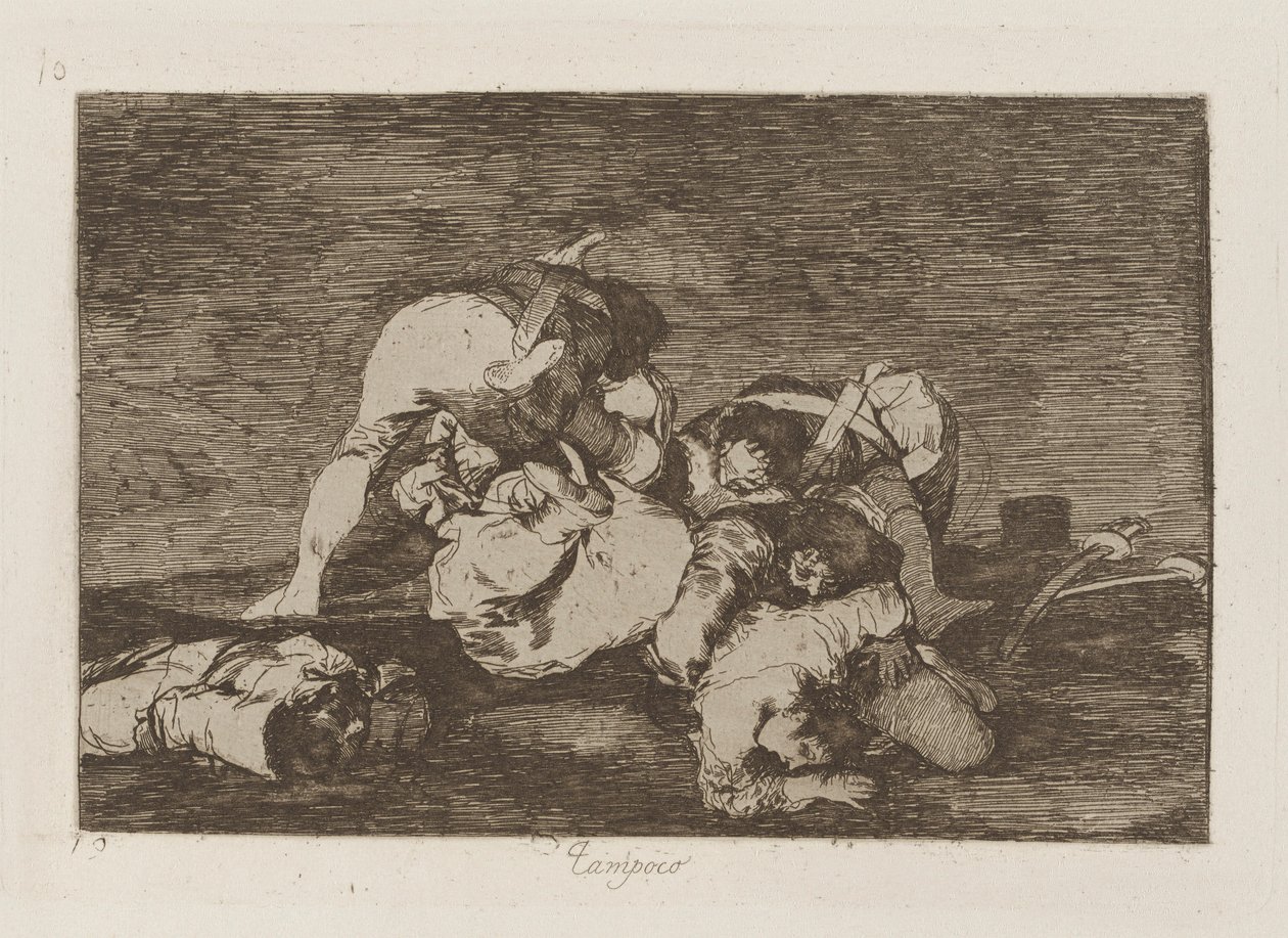 Tampoco, pl. 10 de la série Los desastres de la guerra - Francisco de Goya