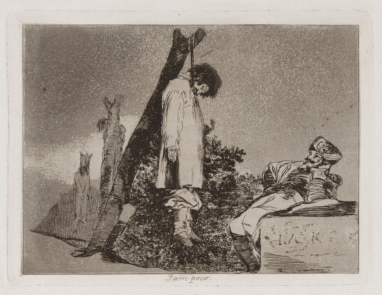 Tampoco (Pas [dans ce cas non plus]), Planche 36 de Los desastres de la guerra (Les Désastres de la guerre) - Francisco de Goya