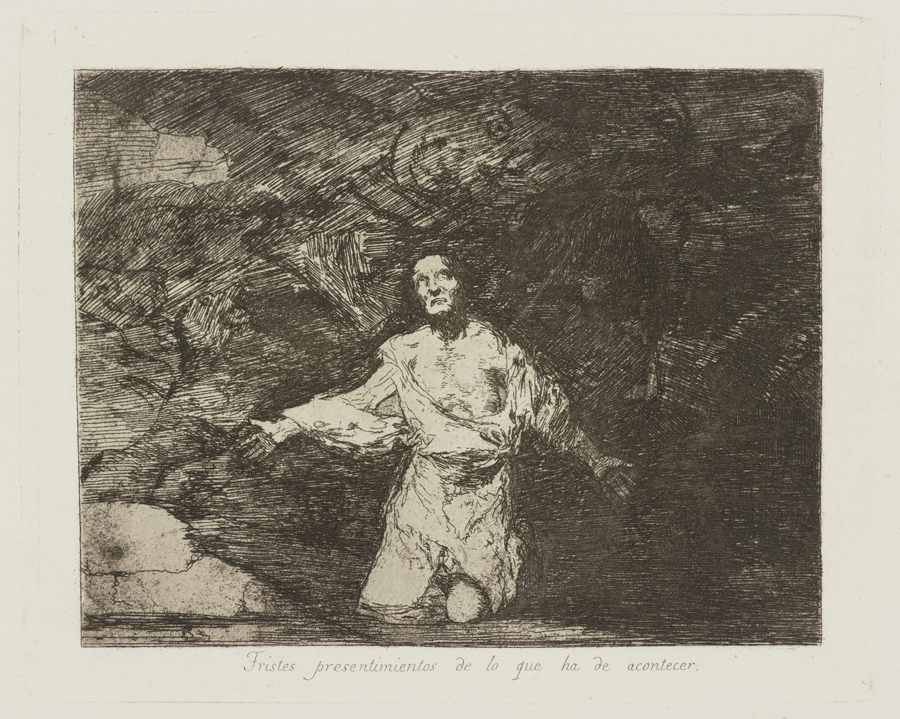 Tristes pressentiments de ce qui va arriver, pl. 1 de la série Les désastres de la guerre - Francisco de Goya