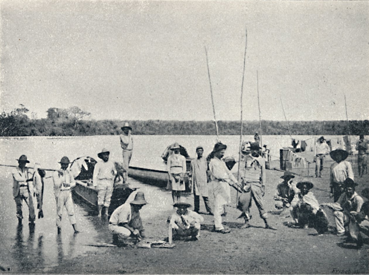 Pêche sur le Rio Grande, 1895 - Francisco Henszler