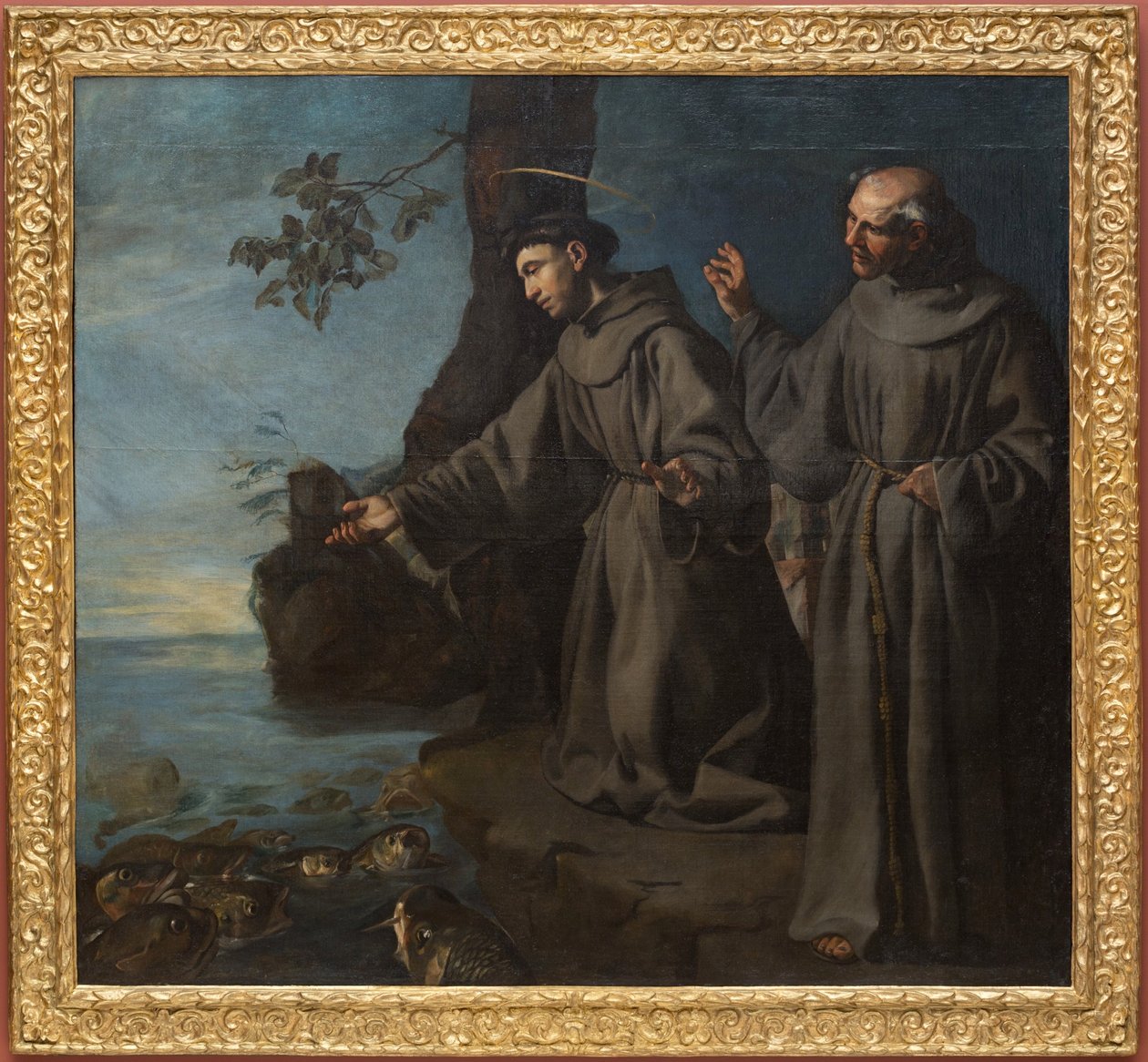 Saint Antoine prêchant aux poissons - Francisco Herrera the Elder