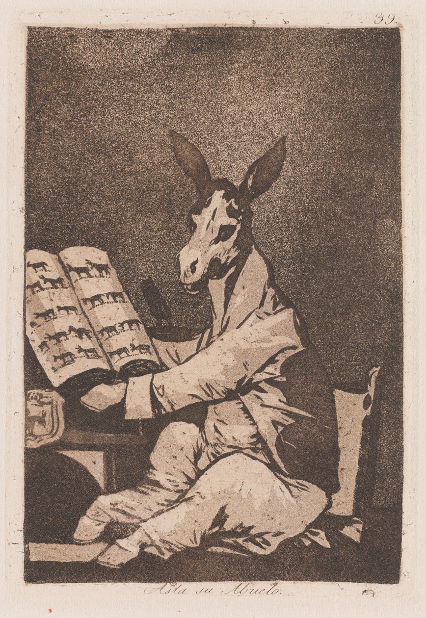 Autant que son grand-père, fin du 18ème-début du 19ème siècle - Francisco de Goya