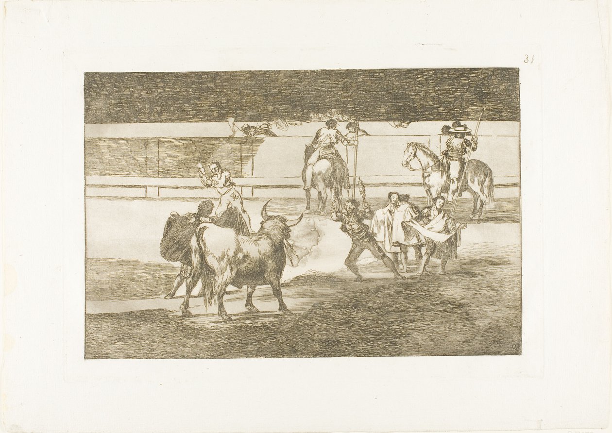 Banderilles avec pétards, planche 31 de L