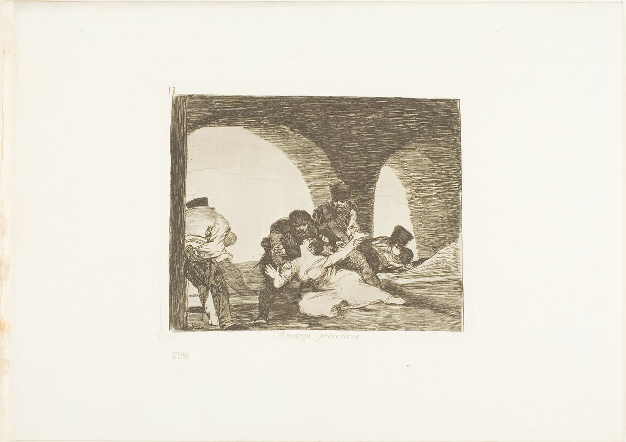 Amer de se présenter, planche 13 de Les Désastres de la guerre - Francisco Jose de Goya y Lucientes