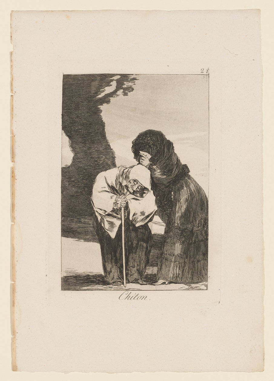 Chiton, planche de "Los Caprichos", 1799 - Francisco de Goya