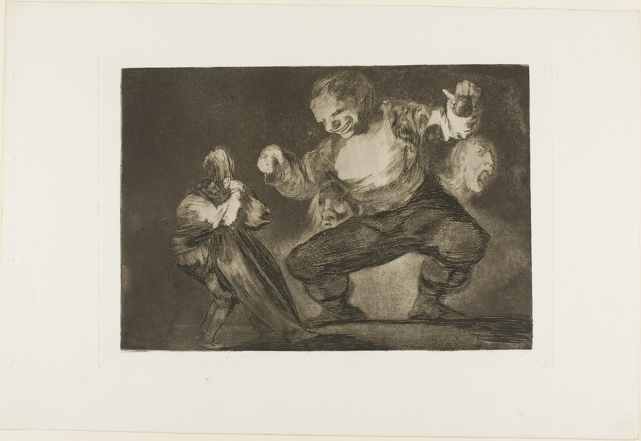 Géant dansant, des Disparates, publié comme planche 4 dans Los Proverbios - Francisco Jose de Goya y Lucientes