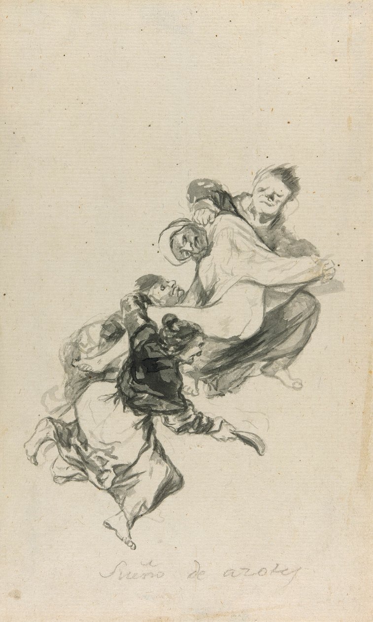 Rêve de flagellation - Francisco Jose de Goya y Lucientes