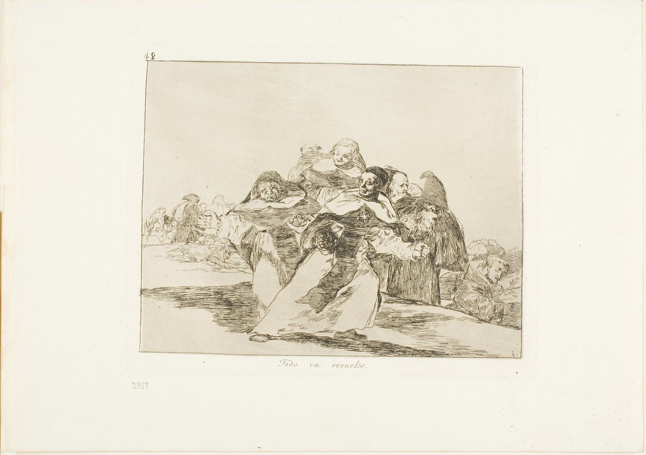 Tout est sens dessus dessous, planche 42 de Les Désastres de la guerre - Francisco Jose de Goya y Lucientes