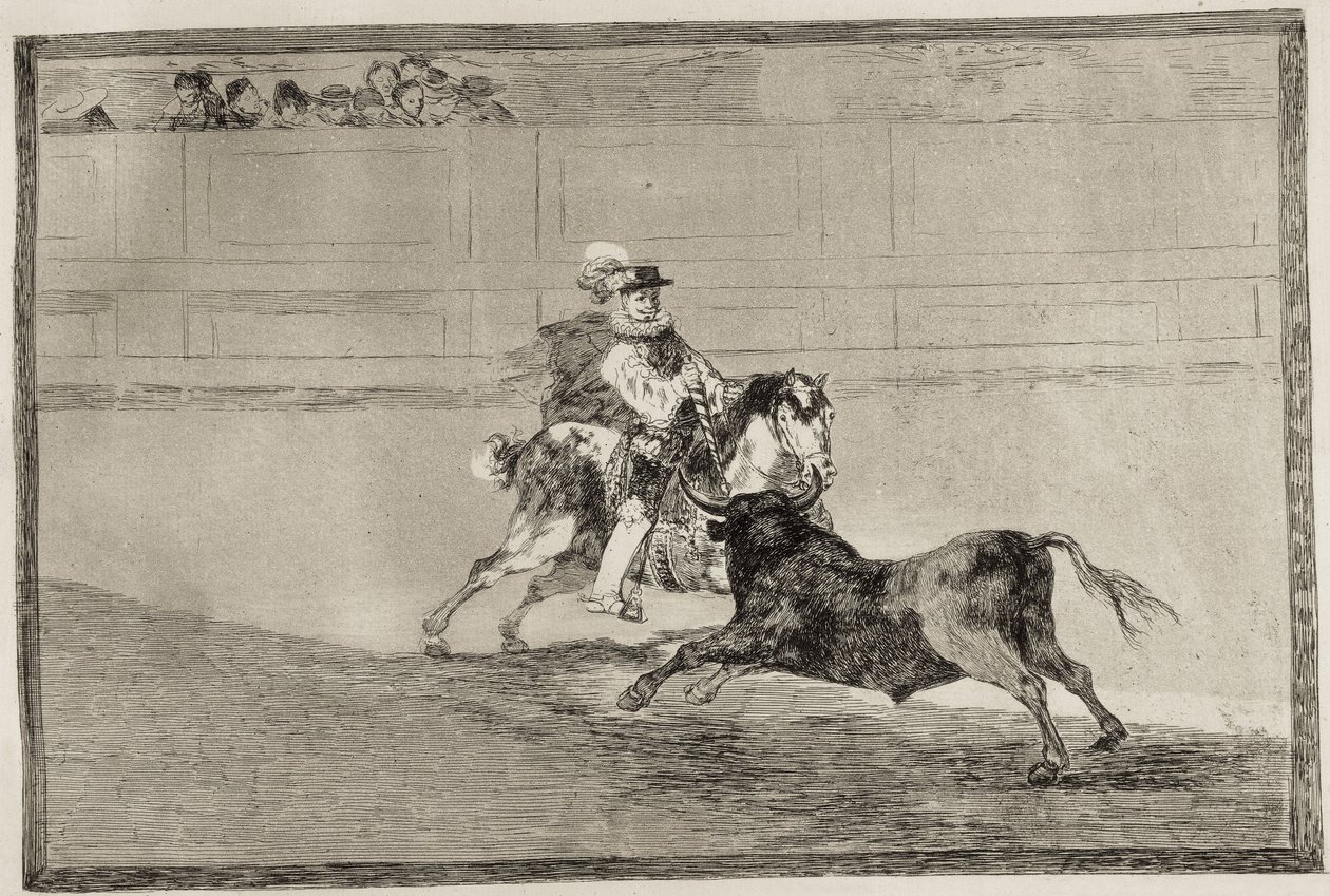 GOYA Y LUCIENTES, Francisco de (1746-1828). Un chevalier espagnol monté dans l
