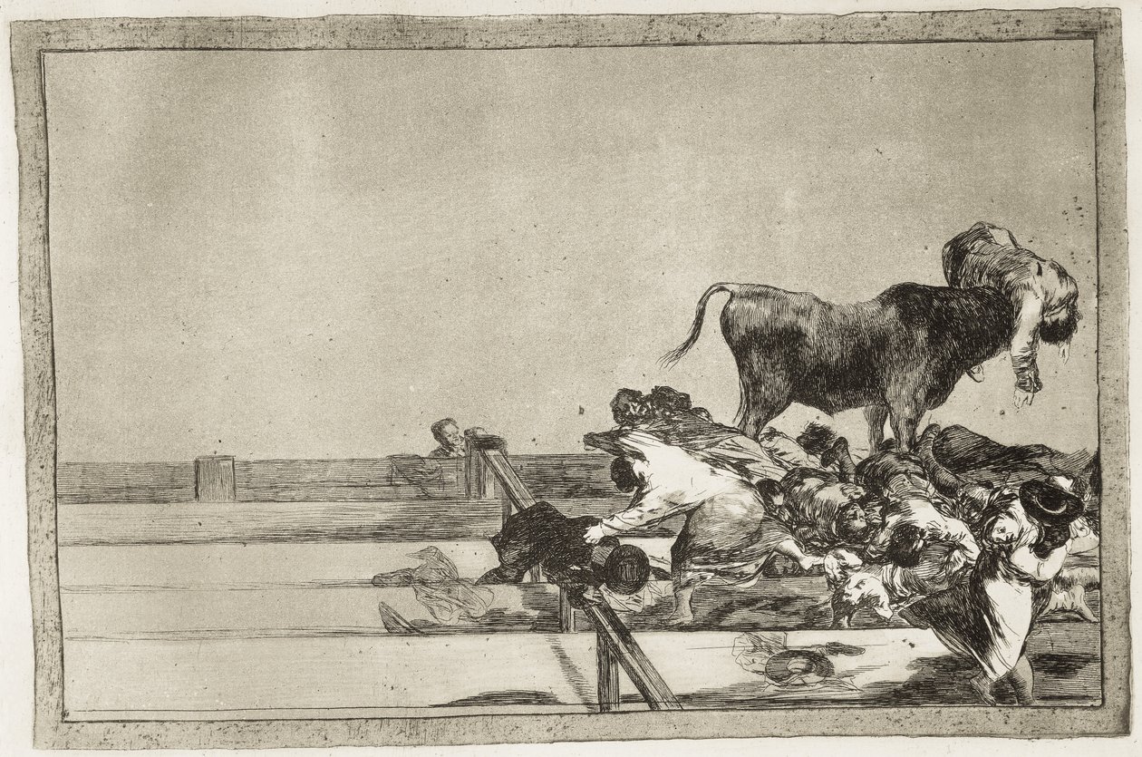 GOYA Y LUCIENTES, Francisco de (1746-1828). Événements terribles dans les premiers rangs de l