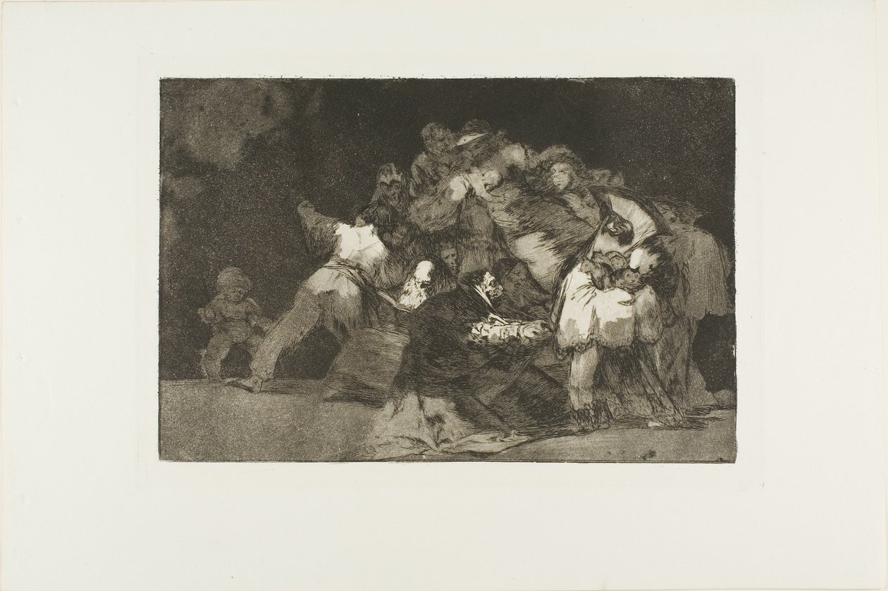 Folie générale, planche neuf des Proverbes - Francisco Jose de Goya y Lucientes