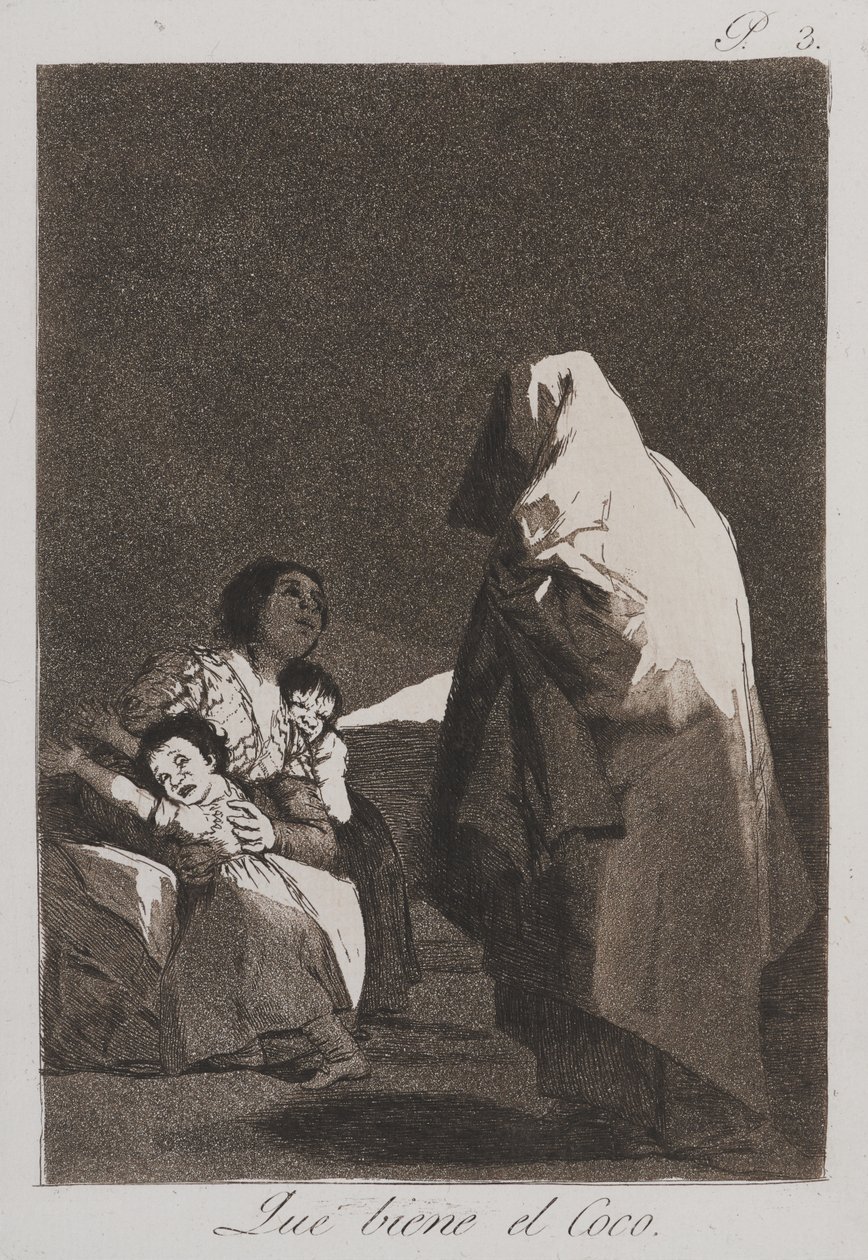 Voici le Croque-mitaine (Que viene el Coco) - Francisco de Goya