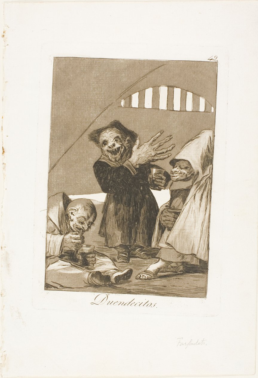 Hobgoblins, planche 49 de Los Caprichos - Francisco Jose de Goya y Lucientes