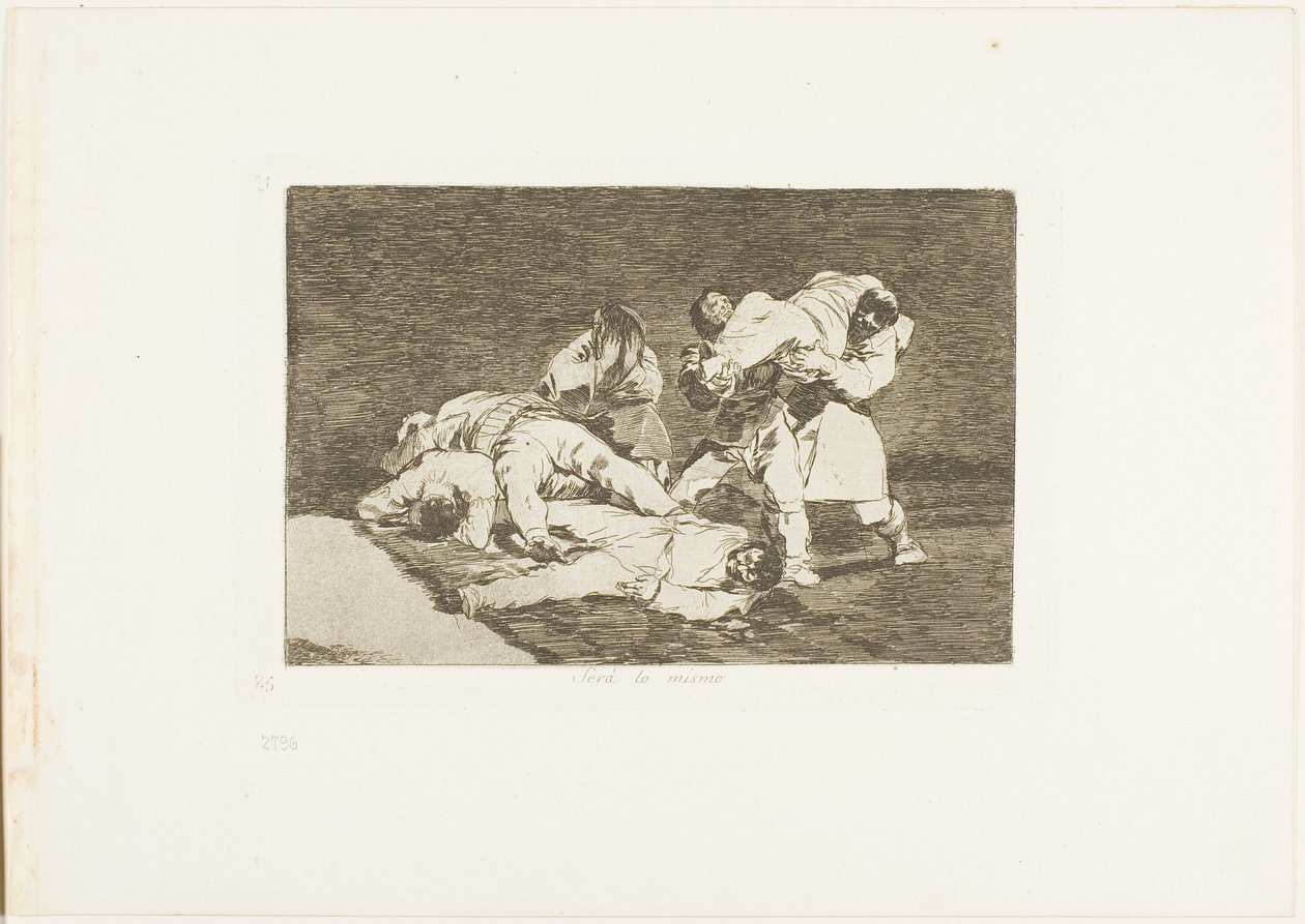 Ce sera pareil, planche 21 de Les Désastres de la guerre - Francisco Jose de Goya y Lucientes