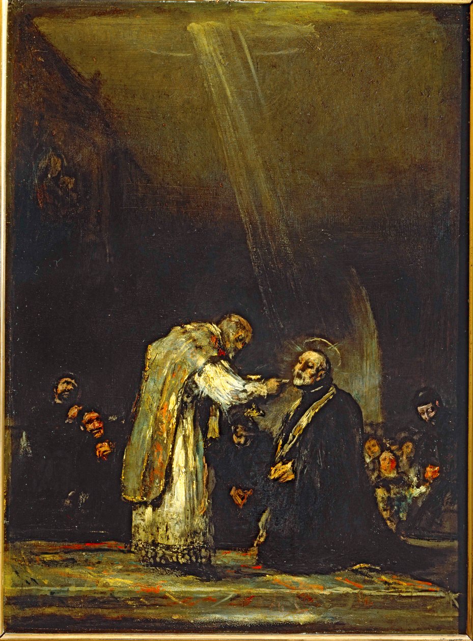 Dernière communion de Saint Joseph de Calasanz ... (peinture sur bois) - Francisco Jose de Goya y Lucientes