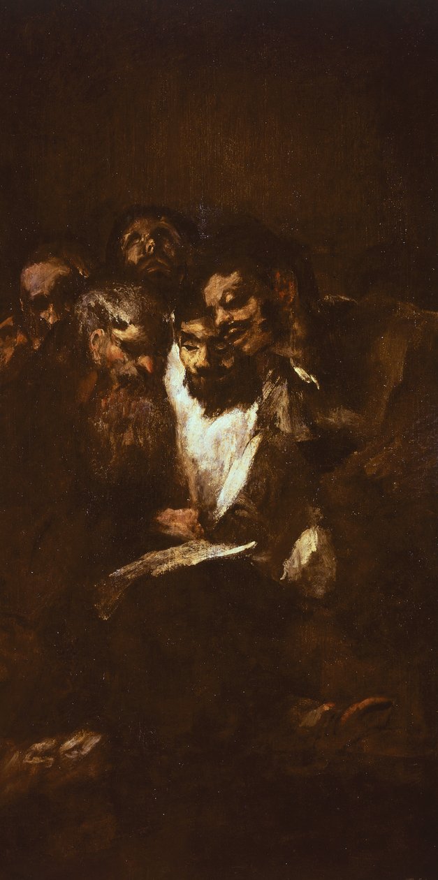 Hommes lisant - Francisco Jose de Goya y Lucientes