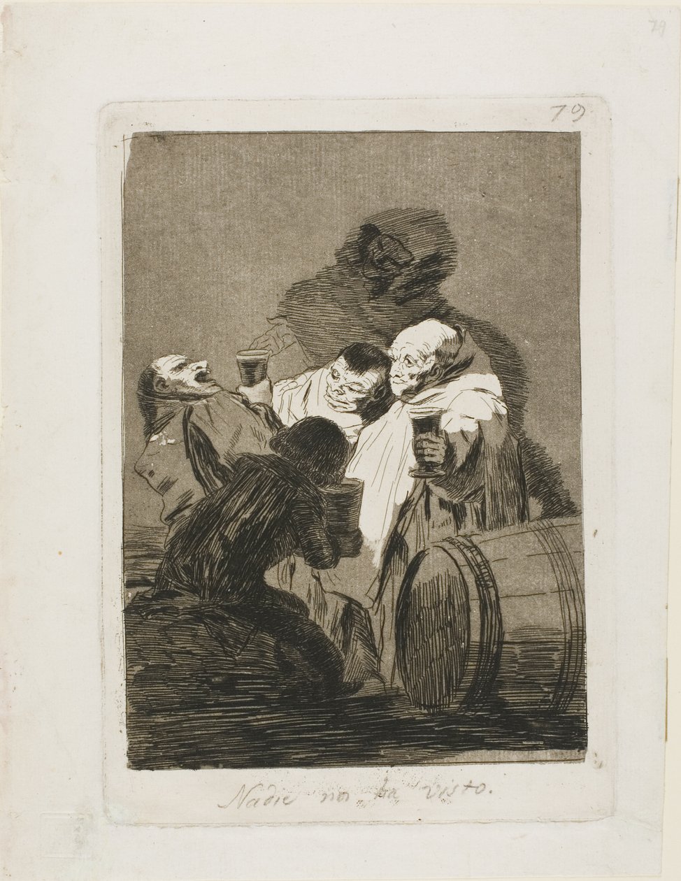 Personne ne nous a vus, planche 79 de Los Caprichos - Francisco Jose de Goya y Lucientes
