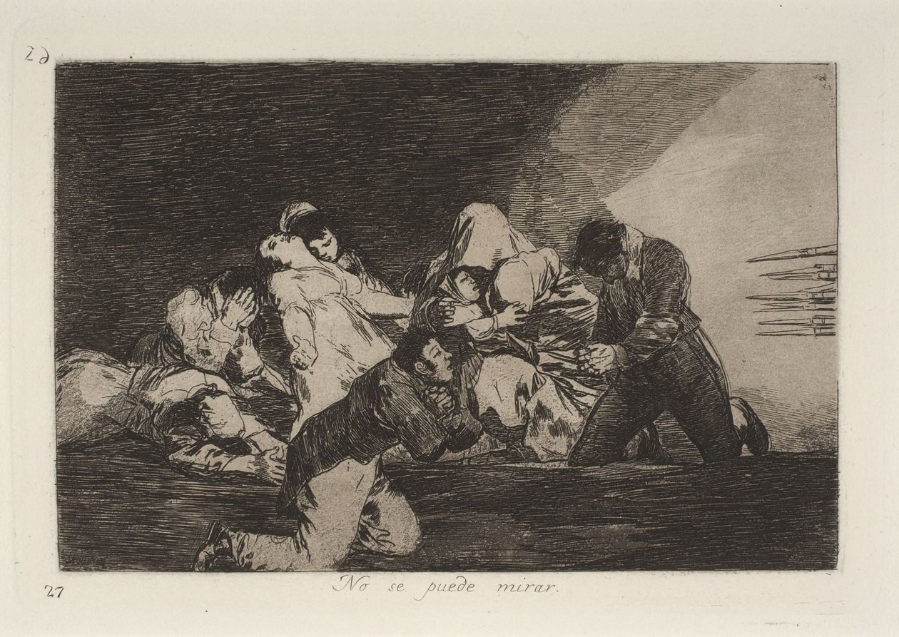 On ne peut pas regarder - Francisco Jose de Goya y Lucientes