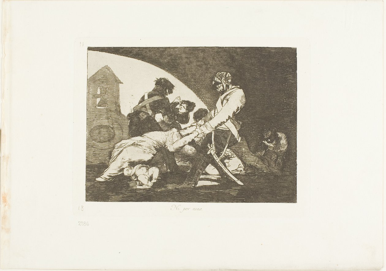 Ni ceux-ci, planche onze de Les Désastres de la guerre - Francisco Jose de Goya y Lucientes