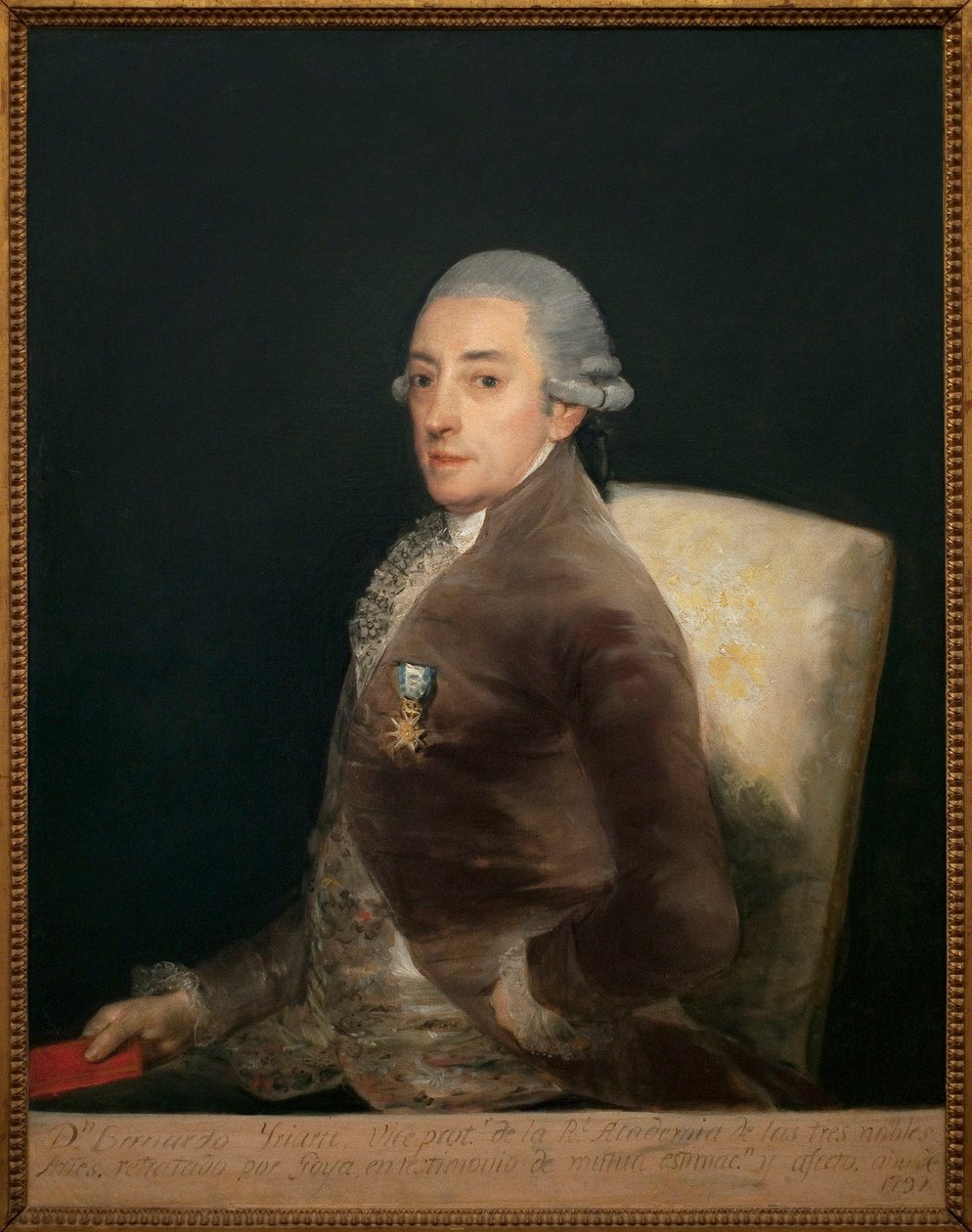 Portrait de Don Bernardo de Iriarte (1735-1814). Peinture de Francisco de Goya (1746-1828), huile sur toile - Francisco de Goya
