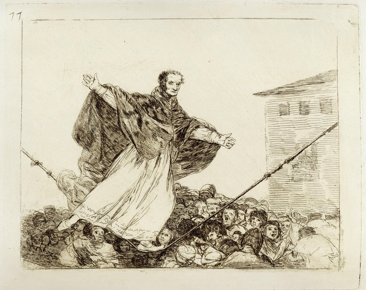 « La corde se rompt » (Catastrophes de la guerre 77) - Francisco Jose de Goya y Lucientes