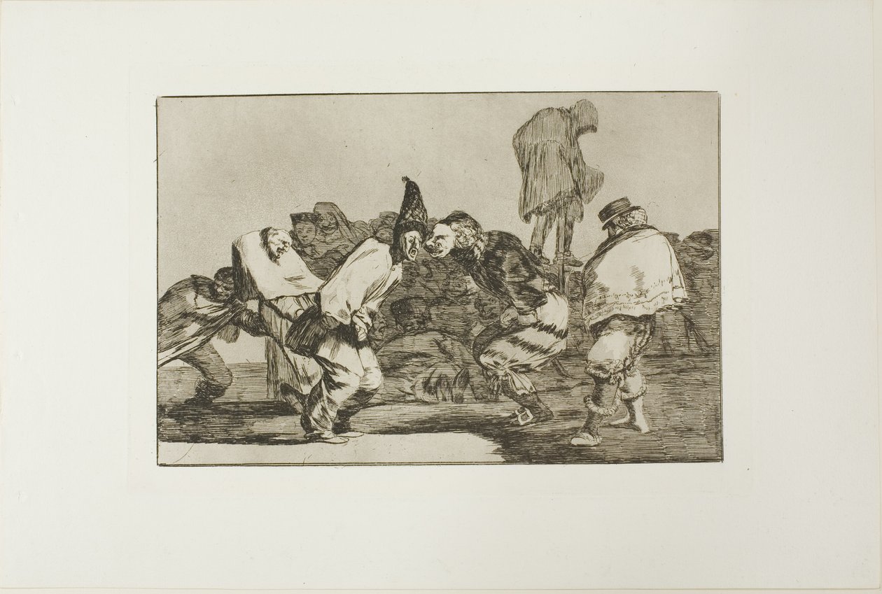 Réjouis-toi, Carnaval, car demain tu seras cendres, planche 14 de Los Proverbios - Francisco Jose de Goya y Lucientes