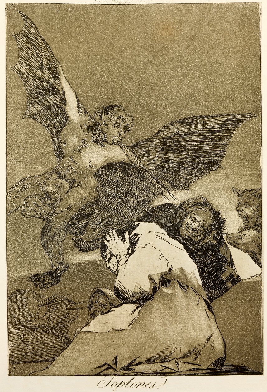 Les mouchards, eau-forte et aquatinte numéro 48 de la série Capricci - Francisco Jose de Goya y Lucientes