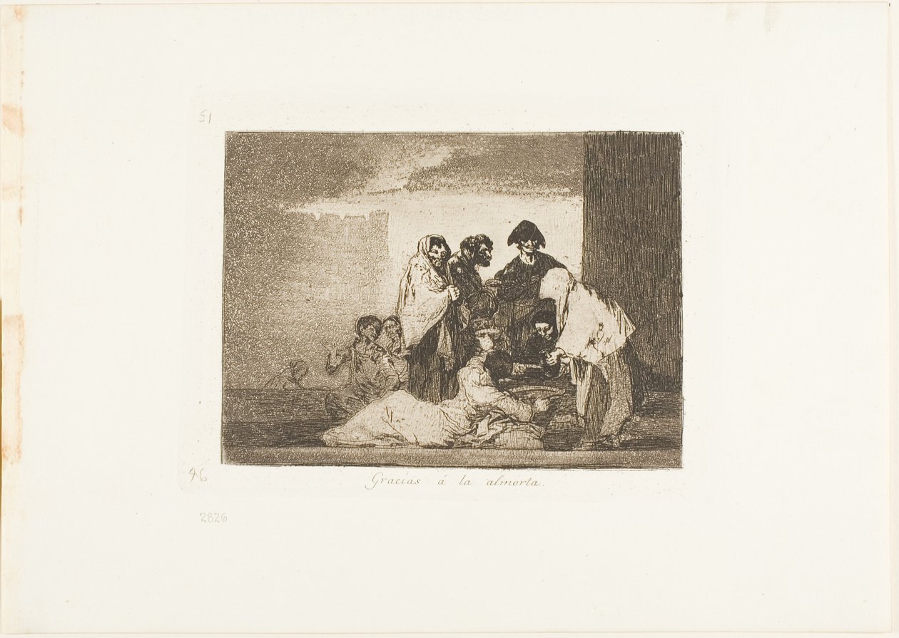 Grâce au millet, planche 51 des Désastres de la guerre - Francisco Jose de Goya y Lucientes