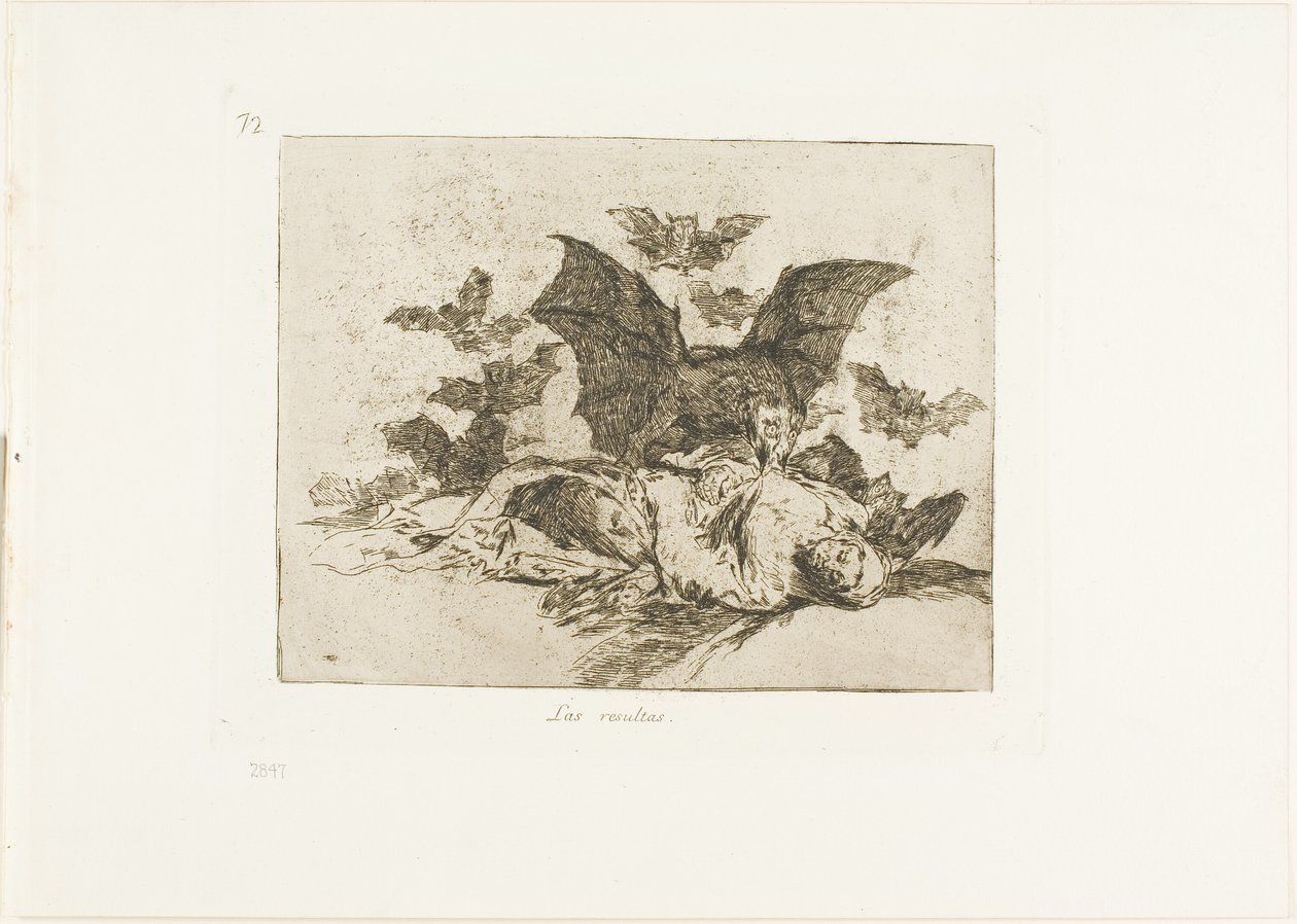 Les Conséquences, planche 72 de Les Désastres de la guerre - Francisco Jose de Goya y Lucientes