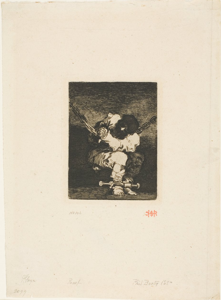La garde est aussi barbare que le crime ("Le petit prisonnier") - Francisco Jose de Goya y Lucientes