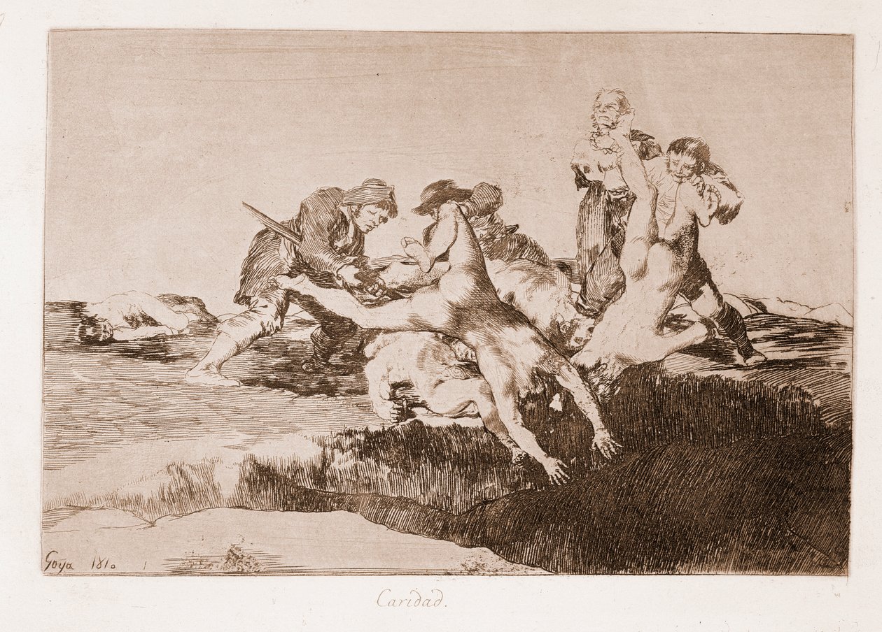 Les Désastres de la guerre : Charité - Francisco de Goya