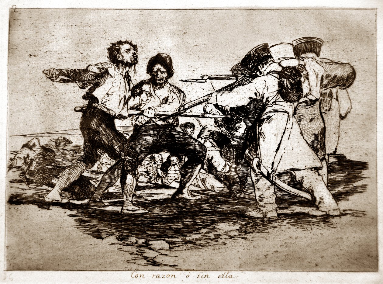 Les désastres de la guerre : Con Razon o Sin Ella - Francisco Jose de Goya y Lucientes