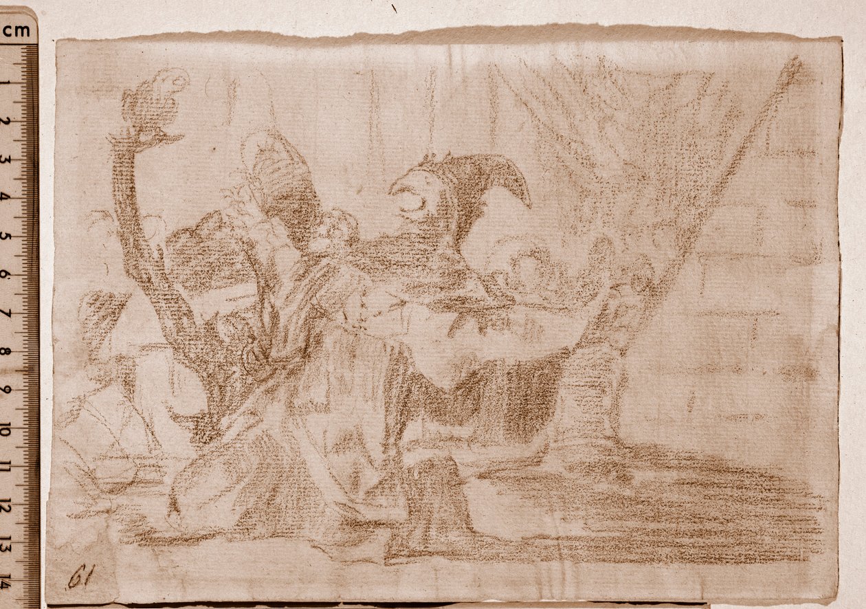 Les Désastres de la guerre : Farandole de charlatans (dessin préparatoire) - Francisco de Goya