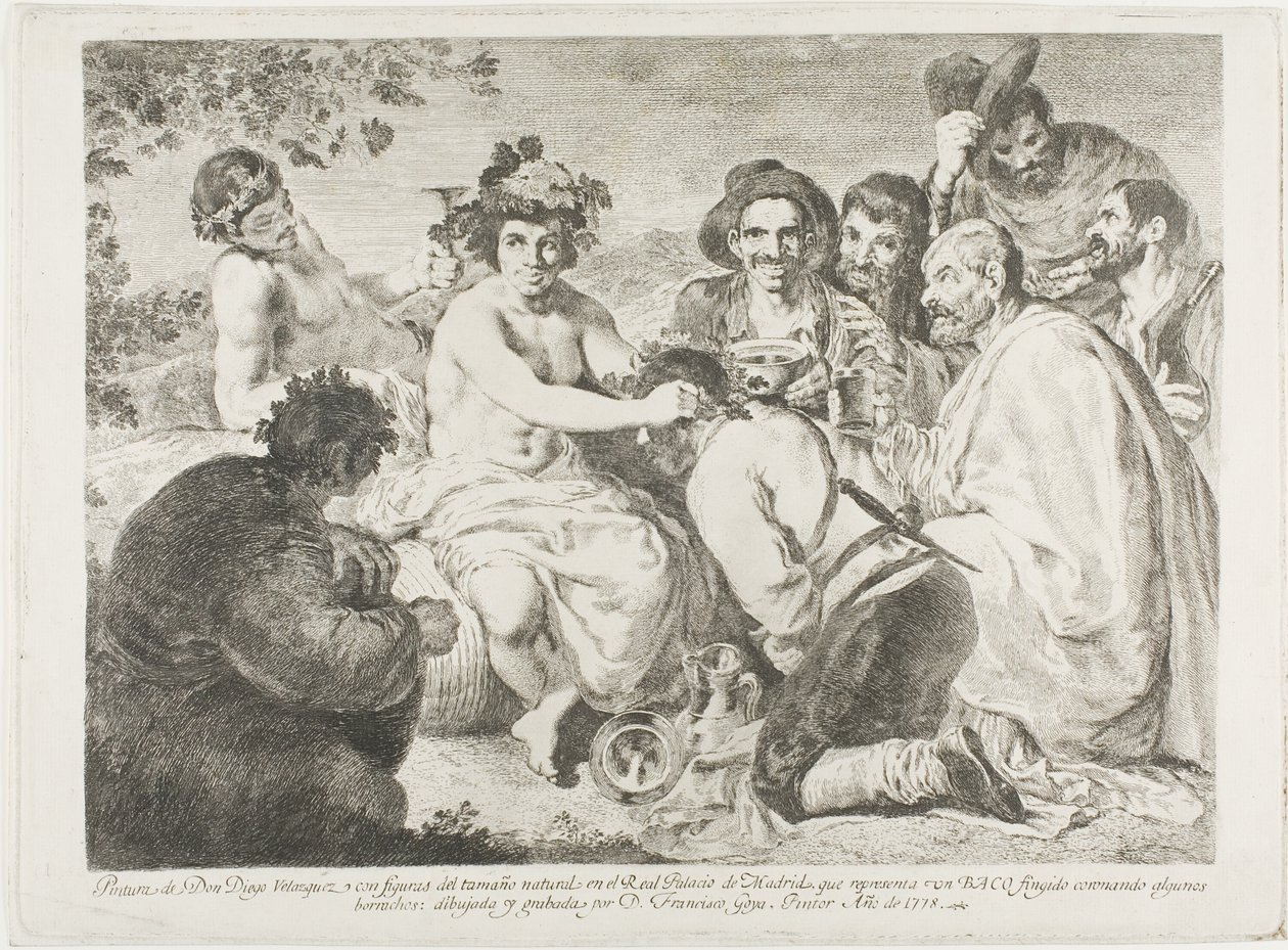 Les ivrognes - Francisco Jose de Goya y Lucientes