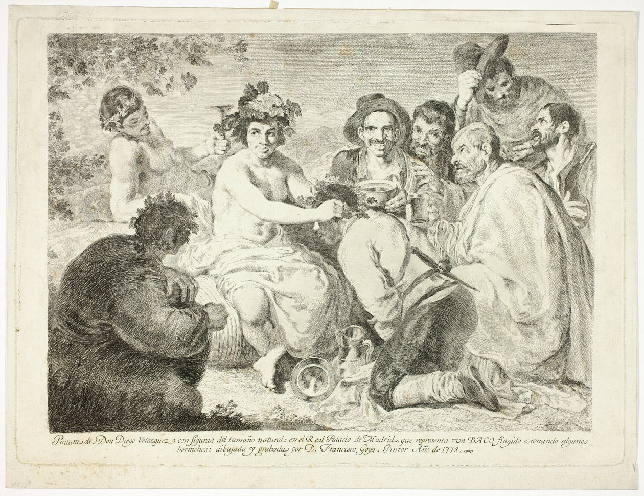 Les Ivrognes - Francisco Jose de Goya y Lucientes