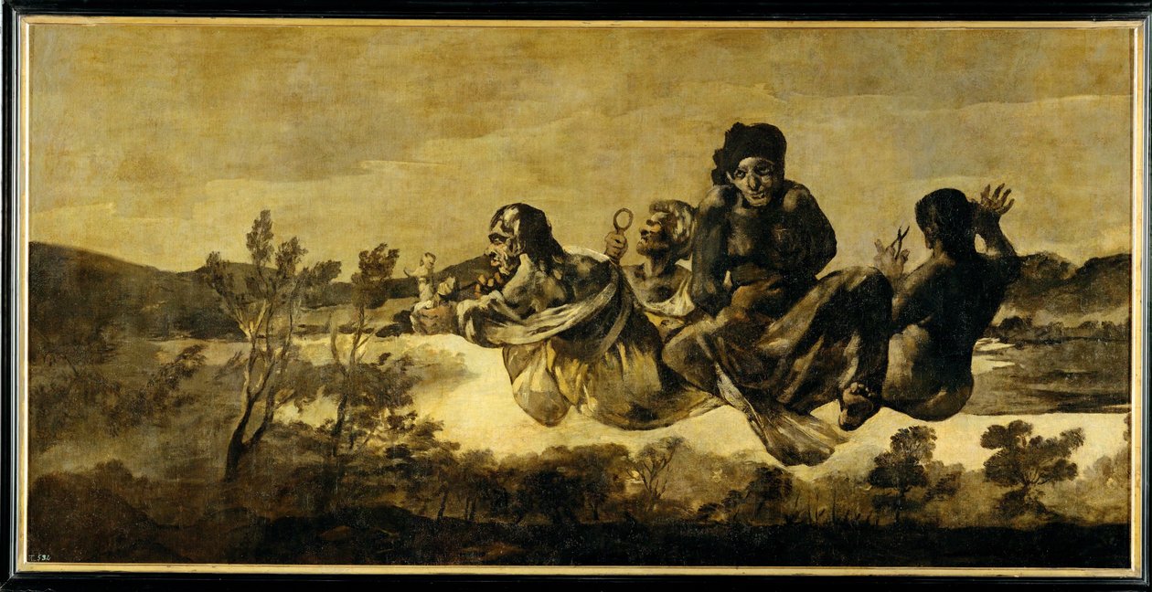The Fates ... (peinture sur toile) - Francisco Jose de Goya y Lucientes