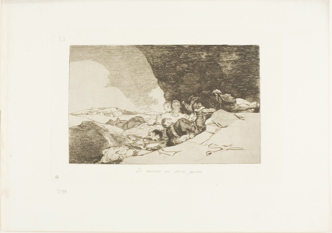 Le même ailleurs, planche 23 de Les Désastres de la guerre - Francisco Jose de Goya y Lucientes