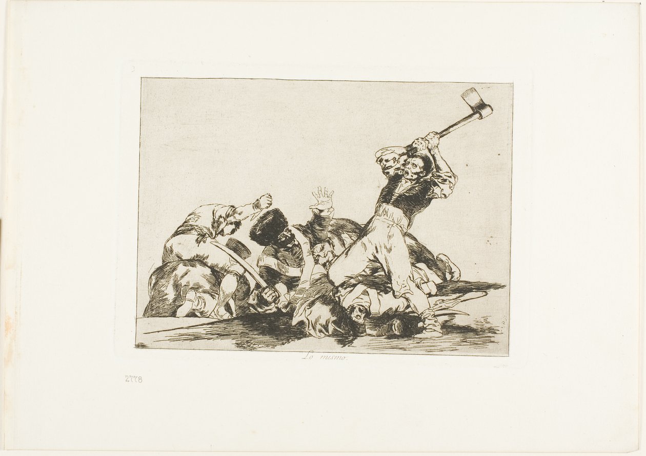 Le même, planche trois de Les désastres de la guerre - Francisco Jose de Goya y Lucientes