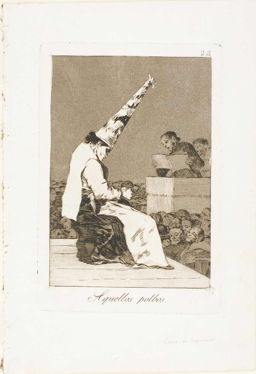 Ces grains de poussière, planche 23 de Los Caprichos - Francisco Jose de Goya y Lucientes
