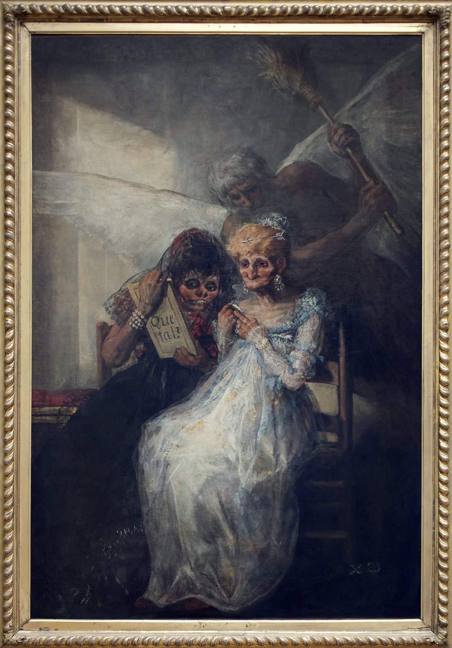 Le Temps, dit Les Vieilles. Peinture de Francisco de Goya y Lucientes (1746-1828), vers 1808-1812, art espagnol début 19e siècle. Musée des Beaux-Arts de Lille. - Francisco de Goya