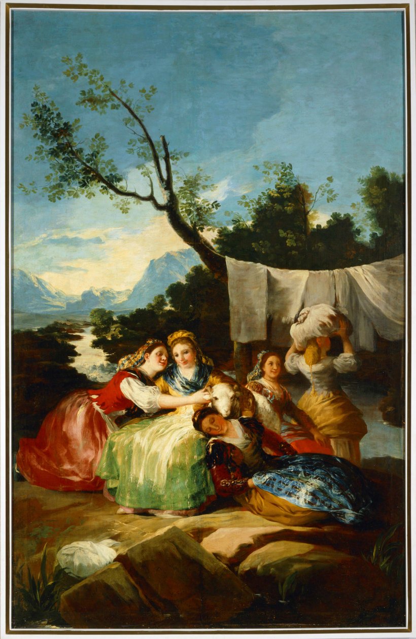 LavandièresCarton pour une tapisserie de l