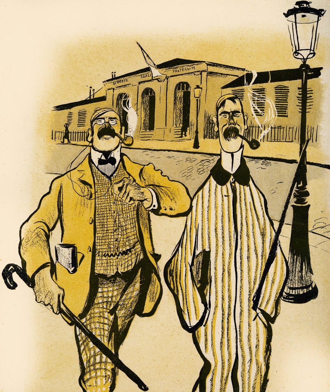 Deux Anglais passent devant une morgue, 1903 - Francisco Sancha y Lengo